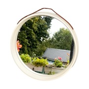 Lustro okrągłe, lustro wiszące, Reflections by Thermotex, Dania lata 70.