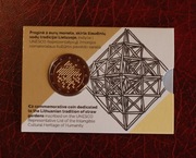 Litwa 2024, 2 euro coincard, Ogrody słomiane