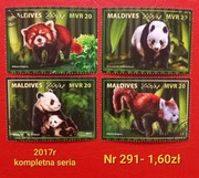 Znaczki fauna:291: zwierzęta, ssaki- Malediwy 2017r 