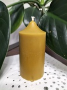 Świeca  z wosku pszczelego -  NATURALNY  zapach (1szt)