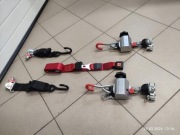 Pasy do mocowania wózka inwalidzkiego w aucie AMF Bruns.Zestaw 5 szt.Haki