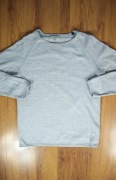 Sweter Jack and Jones r. L okrągły dekolt szary męski bawełna 