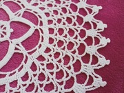 **CEPELIA**biała serwetka szydełko bawełna PRL