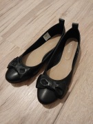 balerinki skórzane czarne Wojas 41