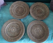 Taca talerz podtalerz podkładka miska rattan pleciony wiklina 