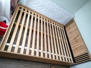 Łóżko Sole 160x200 LA16 dąb wotan/czarny mat