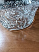 Kryształowa dużą misa lata 80
