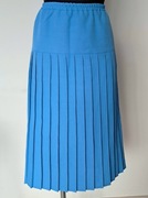 Spódnica plisowana niebieska długa midi L40 C&A