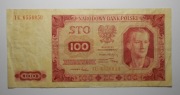stary banknot 100 zł 1948