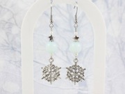 Native Bloom kolczyki PŁATKI ŚNIEGU vintage retro zima na prezent NA131