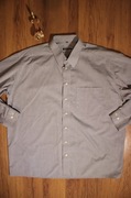 Koszula Eterna r. 44 męska szara dł rękaw bawełna gładka