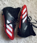 Buty do piłki nożnej korki Adidas JR PREDATOR czerwono-czarne 38/24cm