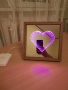 Lustro z Sercem walentynkowym z aplikacją