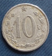 Moneta Czechosłowacja  10 Halerzy 1965