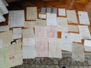 PEREŁKA,DOKUMENTY RODU JELENIOWSKICH Z ZAKOPANEGO.1911 DO 40-TYCH, 32 SZT.