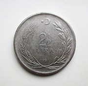 2 1/2 Liry 1961 r.  Turcja