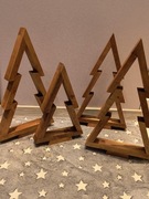 Ozdobne choinki z drewna 