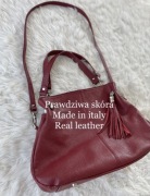 Skórzana torebka Made in italy prawdziwa skóra modna włoska viral torba 