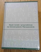 Nauki ścisłe i przyrodnicze na Uniwersytecie Warszawskim - nowa książka