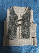 Kamizelka bezrękawnik ocieplacz futerko sztuczne futro Garcia Jeans Francja