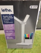 Nowa podwójna Lampka LED biurowa z organizerem 50zl