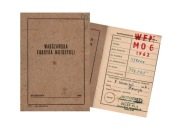 KSIĄŻECZKA GWARANCYJNA MOTOCYKL WFM M06 PRL 1962