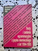 Testy i zadania egzaminacyjne z j. niem 1994-95