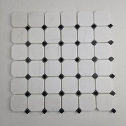 Mozaika octogon klasyczna biało czarna