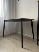 Stół VITRO 120x75 - dąb/grafit