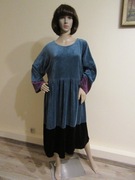 GUDRUN SJODEN aksamitna długa sukienka kolory _ L / XL