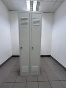 szafka ubraniowa bhp 2 drzwiowa 180x60x50 cm z przegrodą 