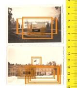 2 x SPAŁA - PAŁAC - WOJSKO - KWATERA - NIEMIECKA FLAGA - OK.1939