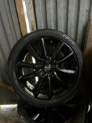 Felgi aluminiowe Mazda 19" 5x114,3 czarne + opony komplet ORYGINAŁ