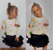 Cudowny sweterek 3D r104 4 lata 