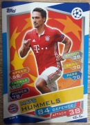 TOPPS MATCH ATTAX UEFA CHAMPIONS LEAGUE 2016/17 KARTA MATS HUMMELS