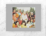 Jan Paweł II plakat A4, retro plakat z Papieżem, Papież obrazek A4