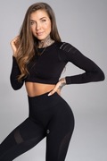 Gym Glamour Rashguard Bezszwowy czarny S