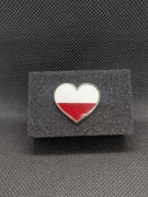Przypinka Polska w sercu Love Poland Heart 