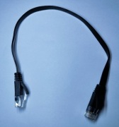 Kabel Ethernet RJ45 0,3 metra Cat. 6, czarny 