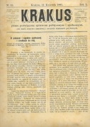 KRAKUS, nr 15, rok 1891 r.