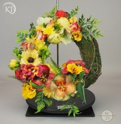 Wianek z faszyny,  Stroik, Dekoracja Kwiatowa