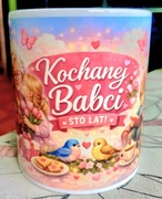 Nowy Kubek Ceramiczny Słodki prezent na dzien babci dla babci 