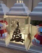 Znicz kapliczka święta mikołaj miś śnieg led