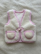 Kamizelka z wełny dziewczęca