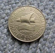 Włochy 200 Lirów 1992r - Wystawa filatelistyczna w Genui