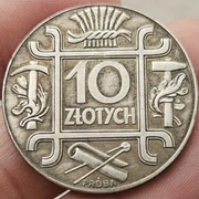 10 Złotych Klamra (Próba) 1934