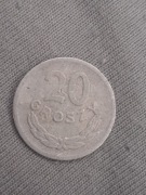 Moneta 20 groszy, Polska rok 1969