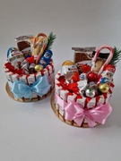 Torcik kinder Mikołajki urodziny choinka prezem