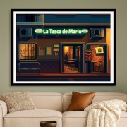 Teneryfa – Hiszpańska Knajpka, Tapas Bar, - plakat vintage 60x40cm