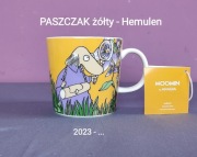 Muminki KUBEK Moomin Arabia Finland - PASZCZAK - z naklejką i zawieszką 